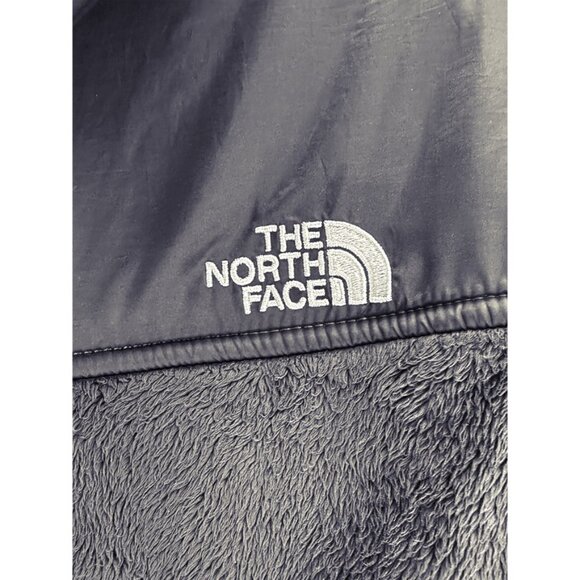 The North Face oso hoodie navy Blue Teddy fleece Jacket Plush womens S - Picture 7 of 13
